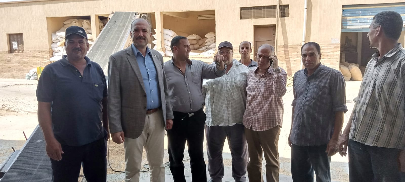 الجولة التفقدية لمحطات إنتاج وغربلة التقاوي